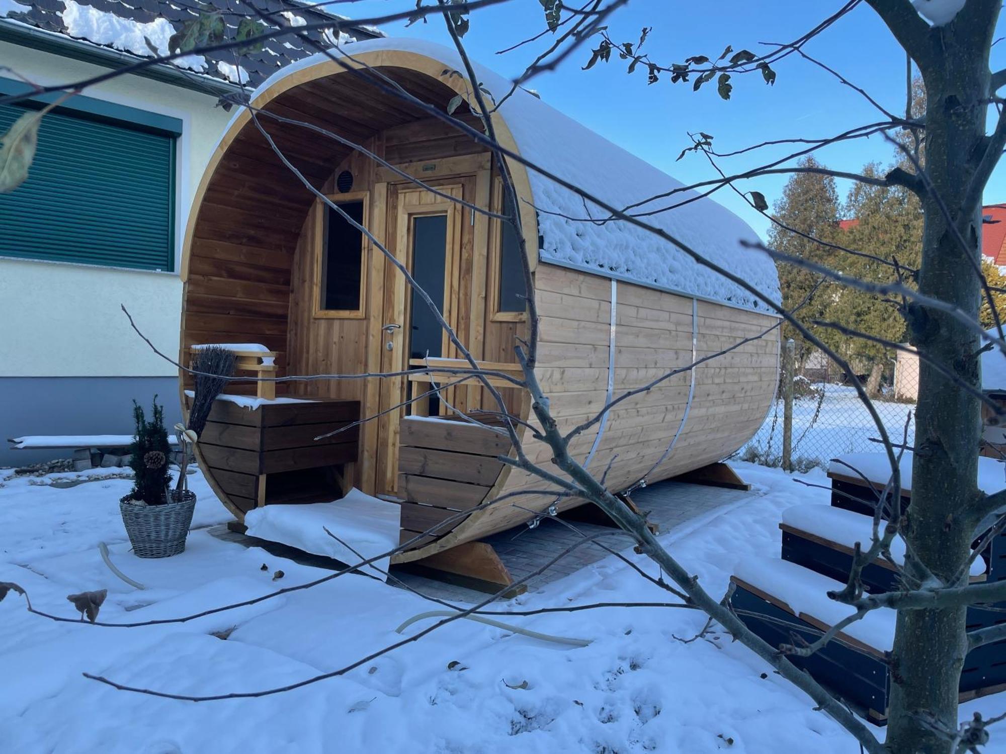 Ferienhaus Amare Mit Fasssauna, Eigener Terrasse & Kamin بوتسن المظهر الخارجي الصورة